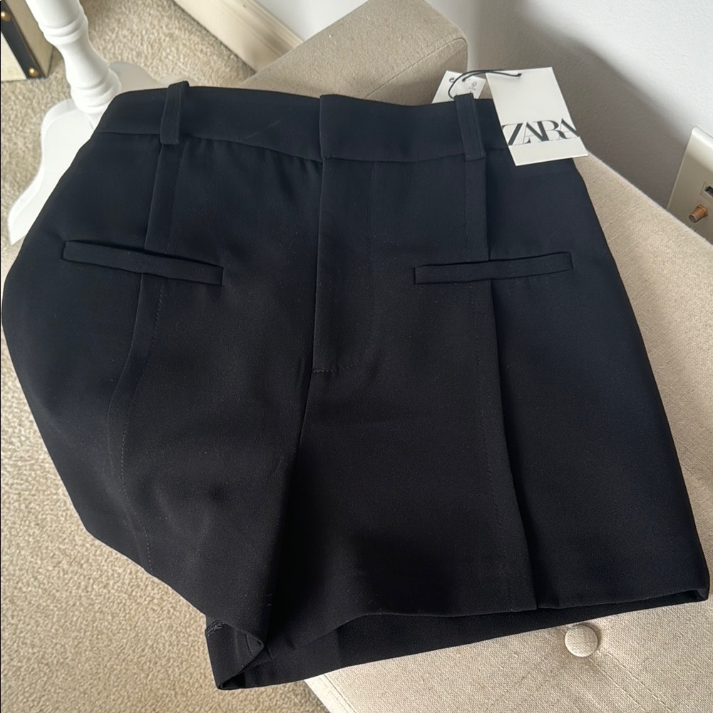 Zara Black High Waist Shorts
